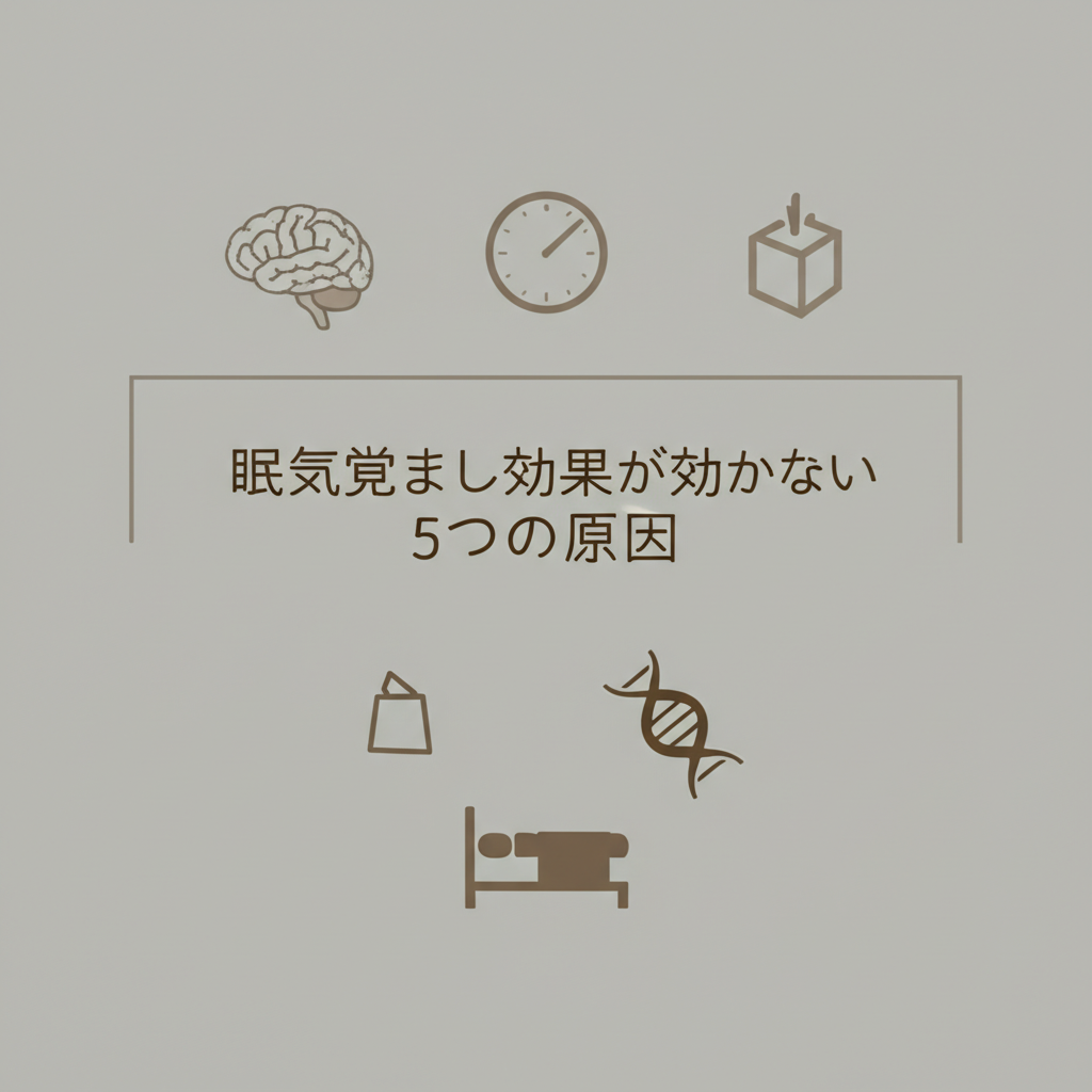 眠気覚まし効果が効かない5つの原因
