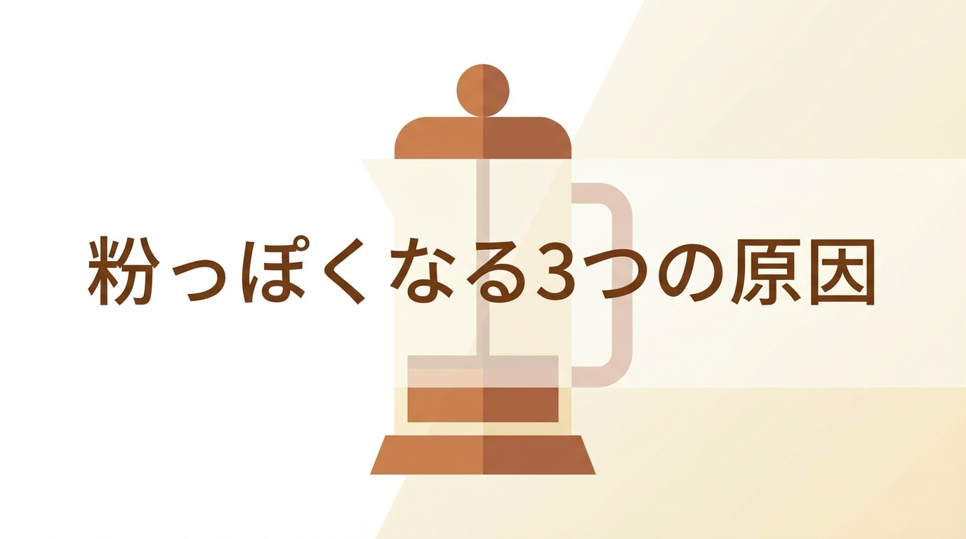 粉っぽくなる3つの原因