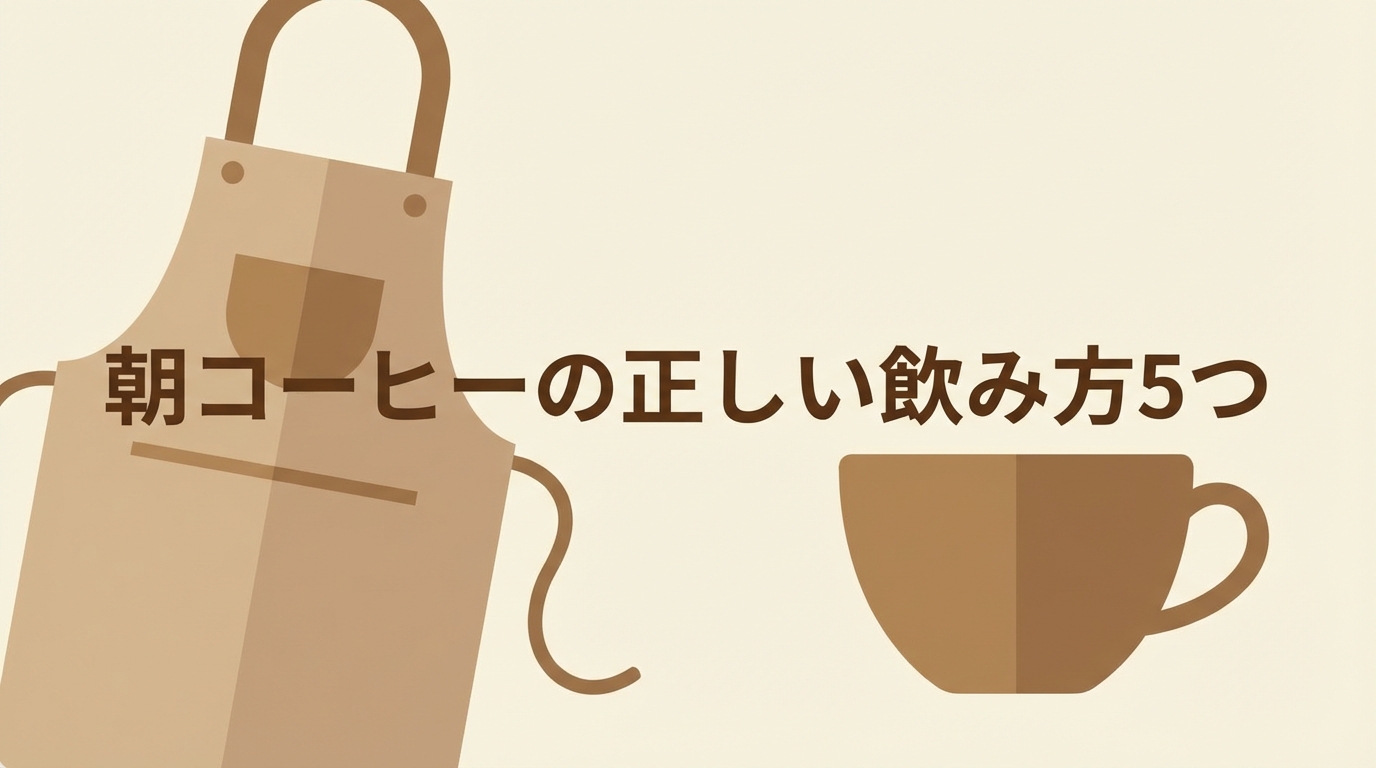 朝コーヒーの正しい飲み方5つ