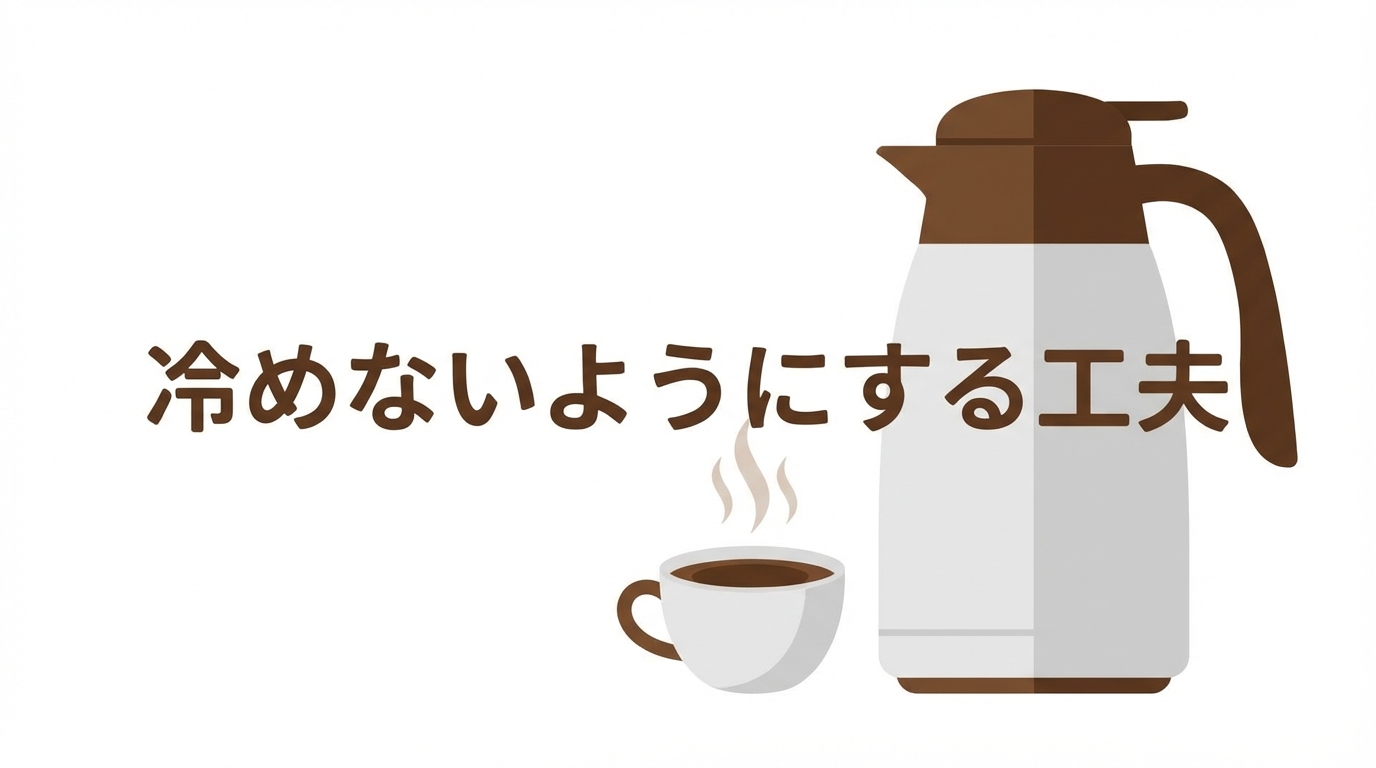 冷めない工夫
